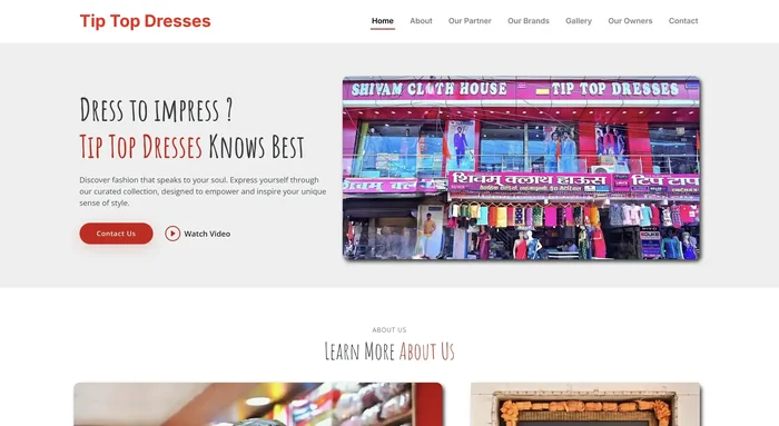 Tip Top Dresses screenshot